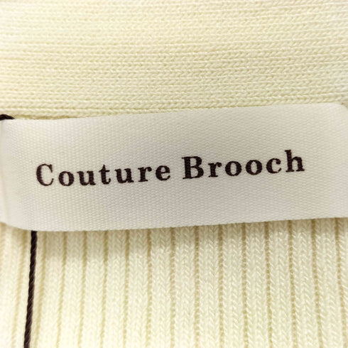クチュールブローチ Couture brooch 変形カラーリブニット レディース JPN:M