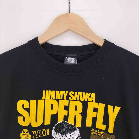 ハードコアチョコレート HARDCORE CHOCOLATE SUPFR FLY 1943-2017 プロレスラー プリント S/S クルーネック Tシャツ メンズ JPN:M