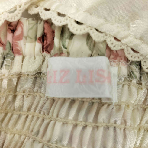 リズリサ LIZ LISA リボンレースアップ 花柄チュールレース レディース JPN:0