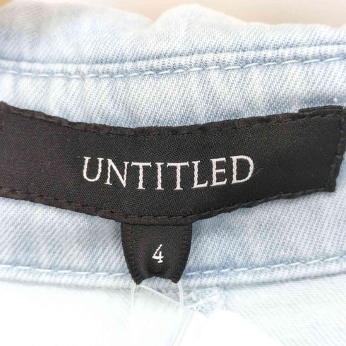 アンタイトル UNTITLED ボウタイ付きデニムシャツ レディース 4