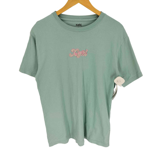 エックスガール X-girl 21AW ロゴ 刺繍 S/S Tシャツ レディース JPN:M
