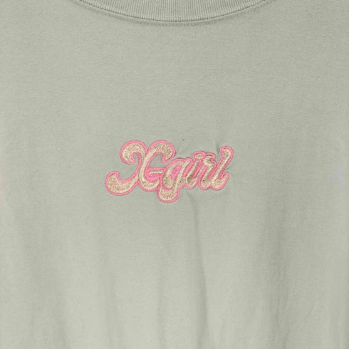 エックスガール X-girl 21AW ロゴ 刺繍 S/S Tシャツ レディース JPN:M