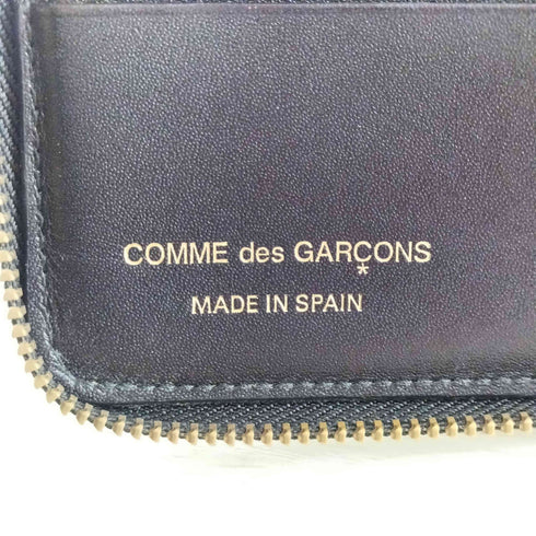 コムデギャルソン COMME des GARCONS スペイン製 ラウンドジップ レザーウォレット メンズ