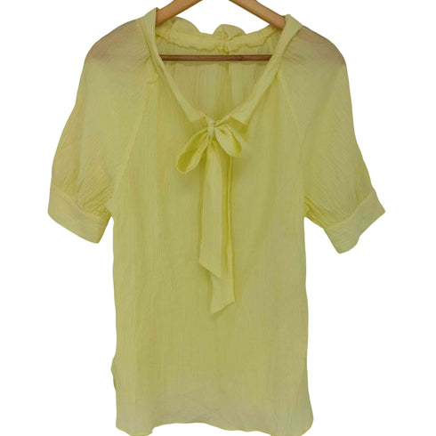 ノーリーズ NOLLEY’S シアーカールマイヤーボウタイブラウス レディース JPN:38