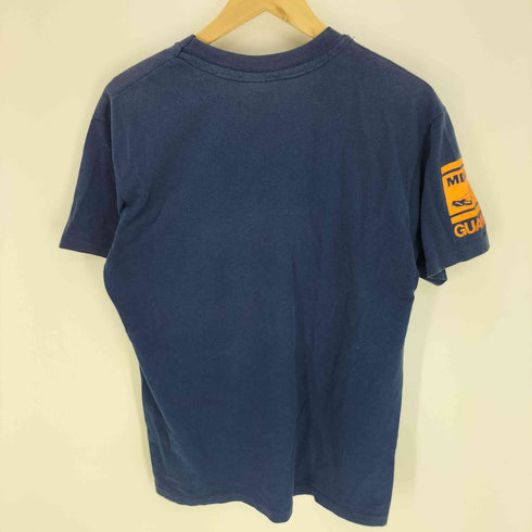 90S USA製 HANESボディ MDA DIVE TEAM GUAM フロント 袖 プリント シングルステッチ S/S クルーネック Tシャツ メンズ import:L