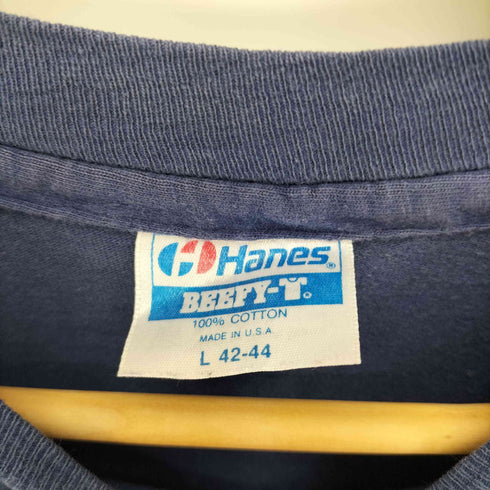 90S USA製 HANESボディ MDA DIVE TEAM GUAM フロント 袖 プリント シングルステッチ S/S クルーネック Tシャツ メンズ import:L