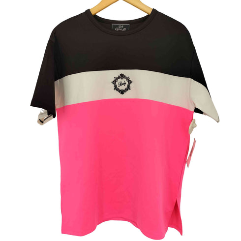 レディ Rady ロゴ刺繍 カラーブロック クルーネック Tシャツ レディース JPN:S