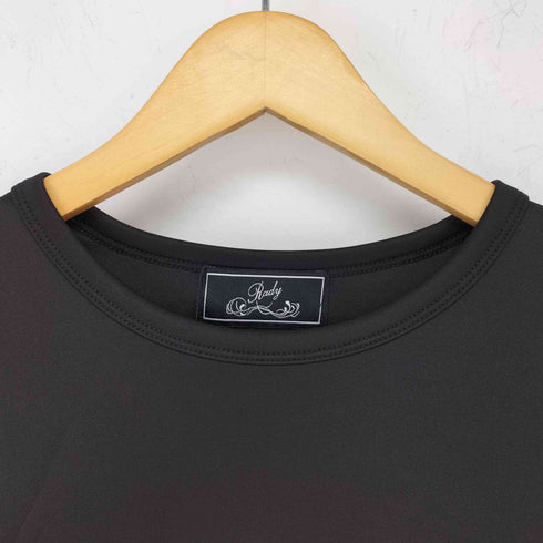 レディ Rady ロゴ刺繍 カラーブロック クルーネック Tシャツ レディース JPN:S