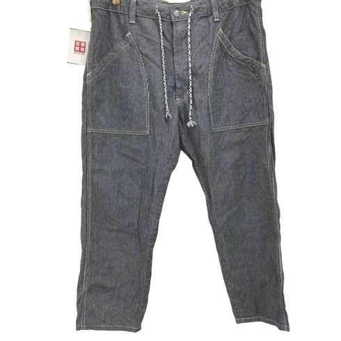 リー Lee BAKER EASY CROP ヒッコリー ベイカー クロップド パンツ メンズ XL
