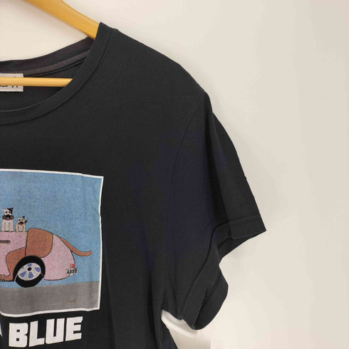 KITANOBLUE イラスト プリント コメディアン プリント S/S クルーネック Tシャツ メンズ