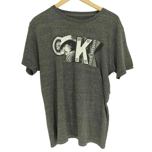 DALUC ボディ 俳優 フォト プリント レーヨン混 S/S クルーネック Tシャツ メンズ import:L