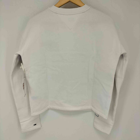 トミージーンズ tommy jeans 裏起毛 プリントロゴトレーナー レディース S