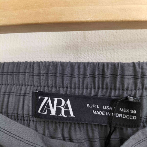 ザラ ZARA STRIPED TROUSERS ストライプ ワイド トラウザー メンズ JPN:L