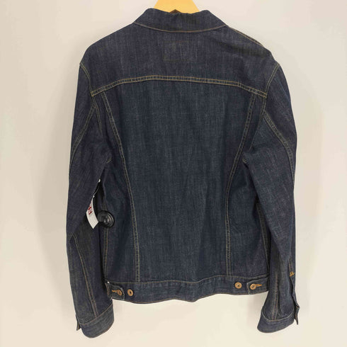 リーバイス Levis Capital E USA製 SLIM TRACKER 4th デニム トラッカー ジャケット イエロー オレンジ ステッチ メンズ import:XL