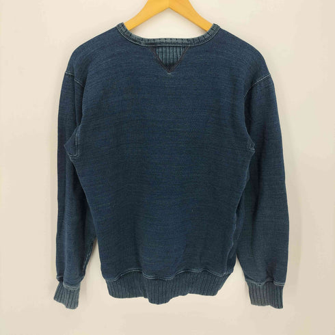 ダブルアールエルラルフローレン RRL RALPH LAUREN Indigo Dyed Sweat インディゴダイスウェット 両V メンズ import:M