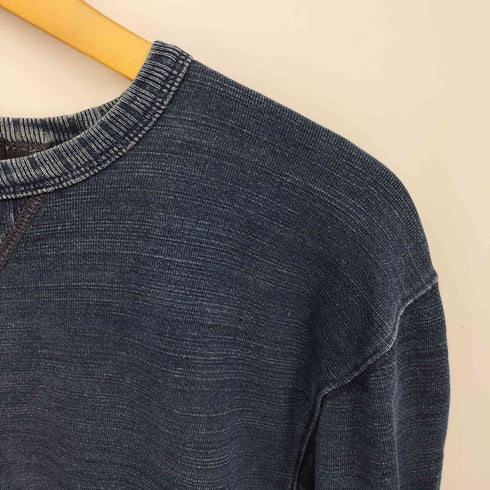 ダブルアールエルラルフローレン RRL RALPH LAUREN Indigo Dyed Sweat インディゴダイスウェット 両V メンズ import:M