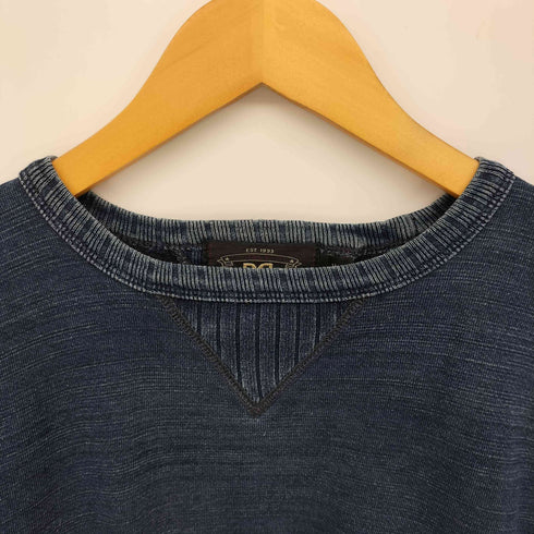 ダブルアールエルラルフローレン RRL RALPH LAUREN Indigo Dyed Sweat インディゴダイスウェット 両V メンズ import:M