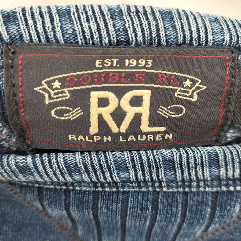 ダブルアールエルラルフローレン RRL RALPH LAUREN Indigo Dyed Sweat インディゴダイスウェット 両V メンズ import:M