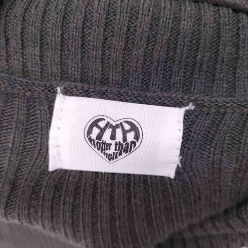 HYH ribbed high neck ハイネックニット レディース FREE