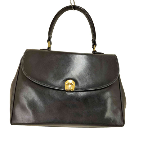 アイグナー AIGNER ハンドル レザー ハンドバッグ レディース