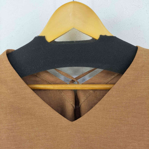 ビューティーアンドユースユナイテッドアローズ BEAUTY & YOUTH UNITED ARROWS リネンタッチレースアップ6分袖プルオーバー レディース