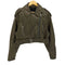 ザラ ZARA Cropped Faux Leather Biker Jacket クロップド フェイクレザー バイカージャケット レディース import:L