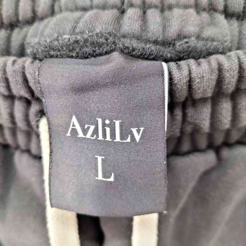 azlilv フェード加工 ラインストーンデザインスウェットパンツ メンズ JPN:L