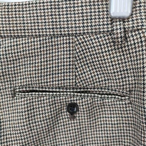 ポロバイラルフローレン Polo by RALPH LAUREN 90S ウール100% 千鳥格子1タックパンツ メンズ 78
