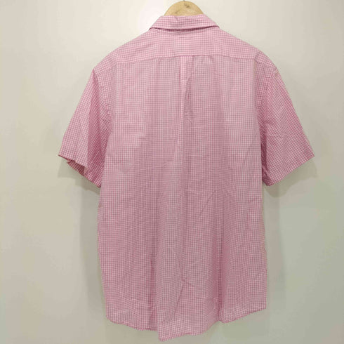 ラルフローレン RALPH LAUREN ポニー刺繍 ギンガムチェック柄 ボタンダウン ショートスリーブシャツ メンズ import:XL