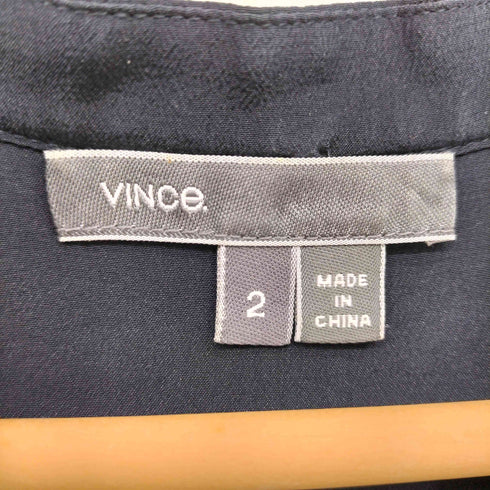 ヴィンス VINCE シルク100 ノースリーブブラウス レディース 2