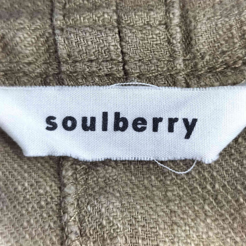 ソウルベリー soulberry リネン混羽織りカーディガン レディース JPN:S