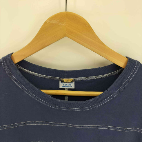 ミューズ MUSE 22SS ダメージ加工 73プリント Q/S フットボール Tシャツ レディース S(36-38)