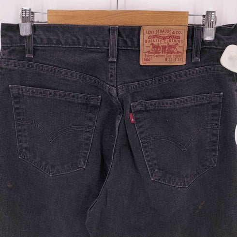 リーバイス Levis 90~00s 560 バギー ブラックデニムパンツ メンズ 33×34