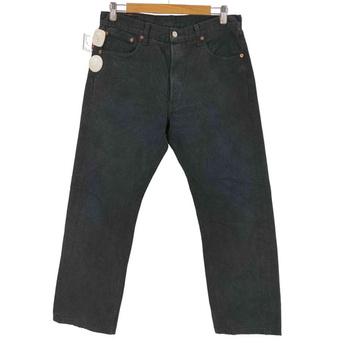 リーバイス Levis 90~00s 501 ユーロ ボタンフライ ブラックデニムパンツ メンズ 34×30