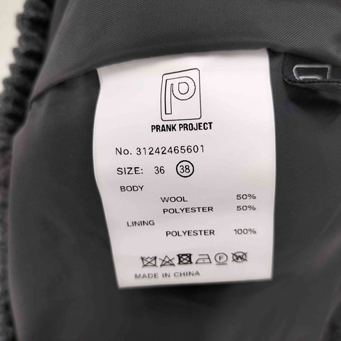 プランクプロジェクト PRANK PROJECT 24AW Woolly Easy Volume Pants ウール イージー ボリューム パンツ レディース JPN:38