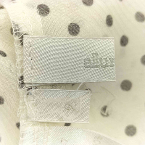 アルアバイル allureville フリル ネック ドット ブラウス レディース JPN:2