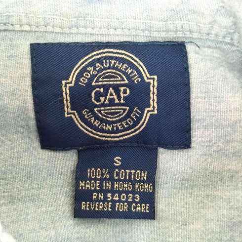 ギャップ Gap 90s OLD シャンブレー レギュラーカラーシャツ メンズ JPN:S