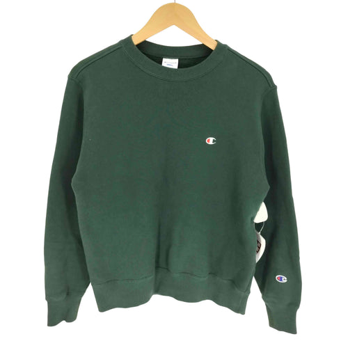 チャンピオン Champion 裏起毛 クルーネック トレーナー ワンポイント スウェットシャツ ベーシック レディース import:S