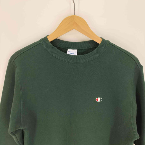 チャンピオン Champion 裏起毛 クルーネック トレーナー ワンポイント スウェットシャツ ベーシック レディース import:S