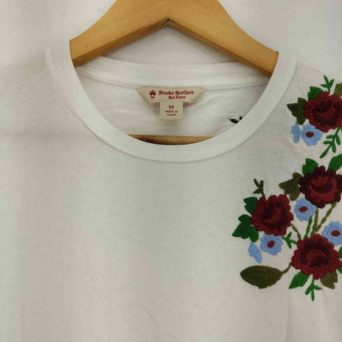 レッドフリースブルックスブラザース Red Fleece Brooks Brothers 花刺繍 Tシャツ レディース JPN:M