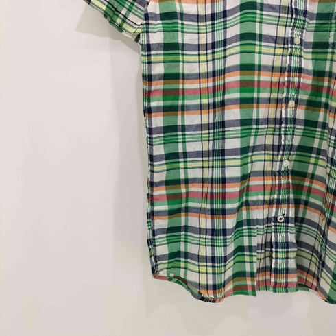 トミーヒルフィガー TOMMY HILFIGER ロゴ刺繍 チェック シャツ メンズ import:M