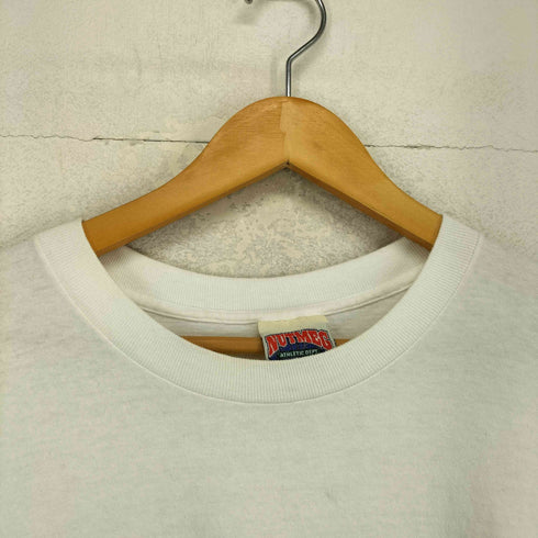ナツメグ NUTMEG 80-90s USA製 袖 裾シングル スポーツチーム 半袖Tシャツ カットソー メンズ L