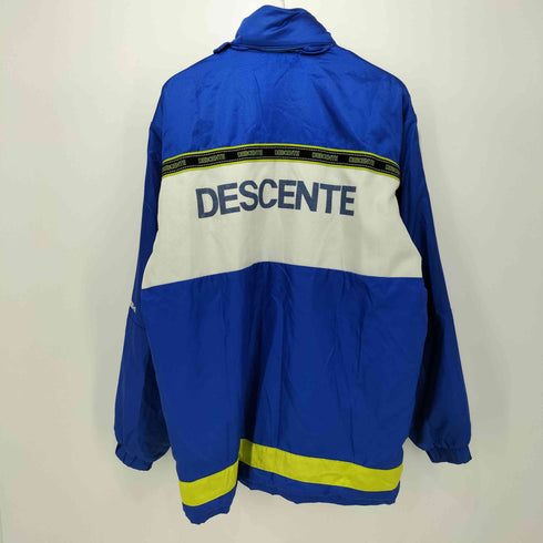 デサント descente ロゴワッペン マルチカラー ナイロン フードイン ジャケット メンズ M-L