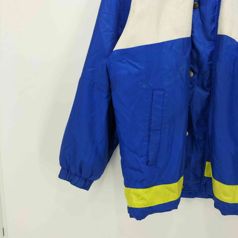 デサント descente ロゴワッペン マルチカラー ナイロン フードイン ジャケット メンズ M-L