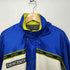 デサント descente ロゴワッペン マルチカラー ナイロン フードイン ジャケット メンズ M-L