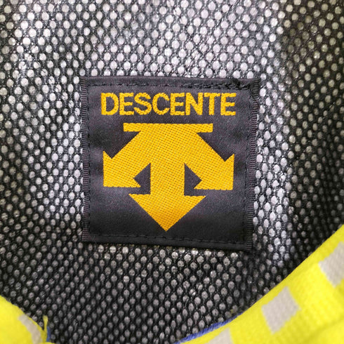 デサント descente ロゴワッペン マルチカラー ナイロン フードイン ジャケット メンズ M-L