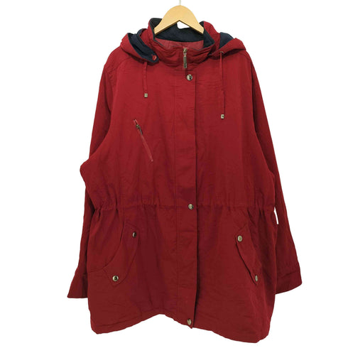ノーティカ NAUTICA 比翼 フーデッド マウンテン コート レディース 3x
