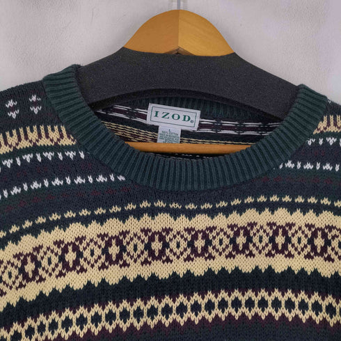 アイゾッド IZOD 総柄 コットンセーター メンズ L
