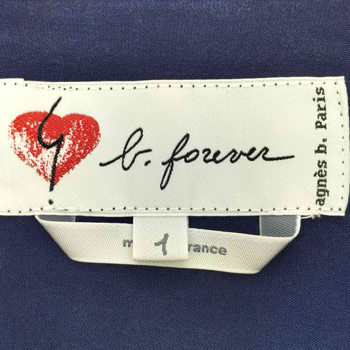 アニエスベー agnes b. b.forever レーヨンエステル テキスタイル プレッション カーディガン レディース JPN:1