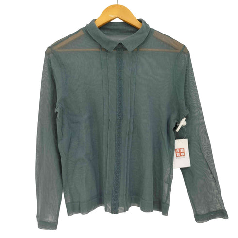 コットンハウスアヤ Cotton House Aya yesterday Cross ハイネック メッシュ Tシャツ レディース JPN:M